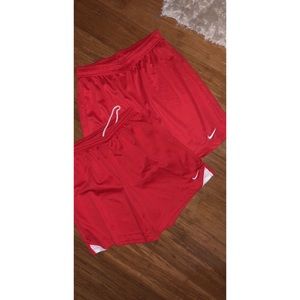 2 Red Athletic Shorts